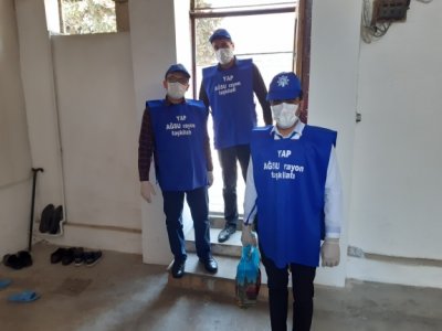 YAP Ağsu rayon təşkilatının könüllüləri mart ayının 27-də “Sağlamlığımız milli həmrəyliyimizdir” aksiyasını davam etdirib - Xeberciinfo YAP Ağsu rayon təşkilatının könüllüləri mart ayının 27-də “Sağlamlığımız milli həmrəyliyimizdir” aksiyasını davam etdirib - Xeberciinfo