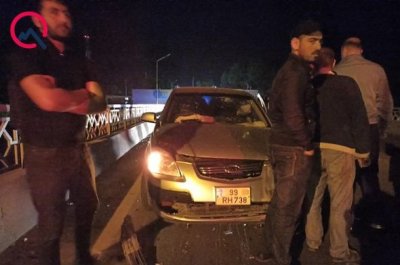 Azərbaycanda dəhşətli qəza — Polis öldü, hərbçi yaralandı - FOTO