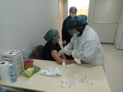 Ağsu Rayon Mərkəzi Xəstəxanasında COVİD19 virusu əleyhinə vaksinlərin vurulması davam edir - FOTOLAR+VİDEO