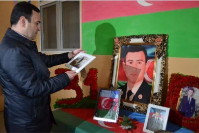 İsmayıllıdan olan şəhidin bu gün cənnətdəki ilk ad günü qeyd olunub İsmayıllıdan olan şəhidin bu gün cənnətdəki ilk ad günü qeyd olunub