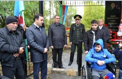 İsmayıllıdan olan şəhidin bu gün cənnətdəki ilk ad günü qeyd olunub İsmayıllıdan olan şəhidin bu gün cənnətdəki ilk ad günü qeyd olunub