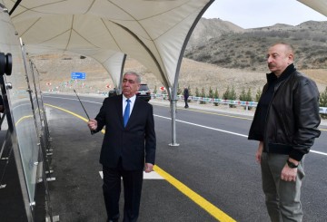 Prezident Talış-Tapqaraqoyunlu-Qaşaltı sanatoriyası yolunun açılışını edib