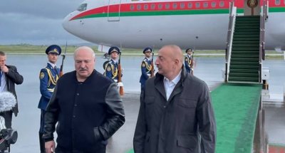 Əliyev Lukaşenkonu Füzulidə qarşıladı - FOTOLAR