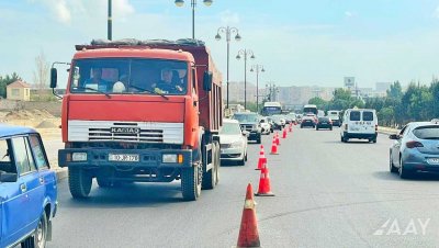 8 Noyabr prospektində əsaslı təmir işləri davam etdirilir FOTO