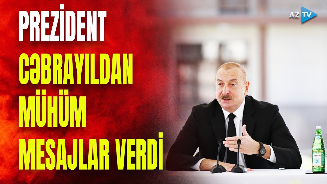 Prezident İlham Əliyevin Cəbrayılda yerli sakinlərlə görüşü | CANLI