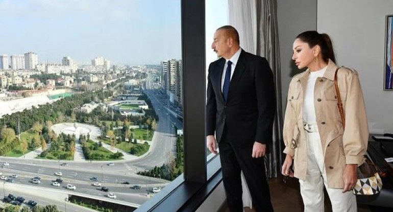 Prezident və xanımı Bakı Olimpiya Stadionunda...