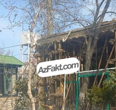 Sumqayitda yerləşən Yaşıl Ada restoranında qanunsuz tikinti aparılır - FOTOLAR