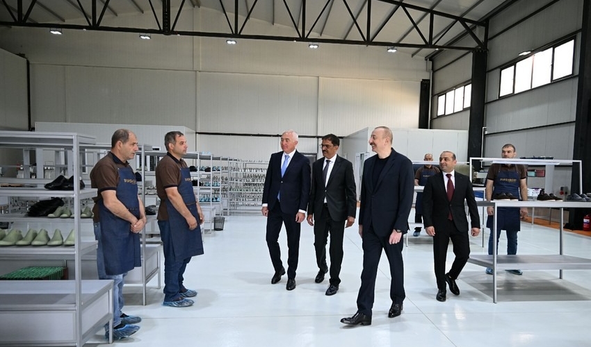 Prezident “PIRSHAGHI” ayaqqabı fabrikinin Laçın filialının AÇILIŞINDA - FOT ...