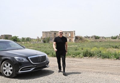 İlham Əliyev Ağdamda - YENİLƏNİB