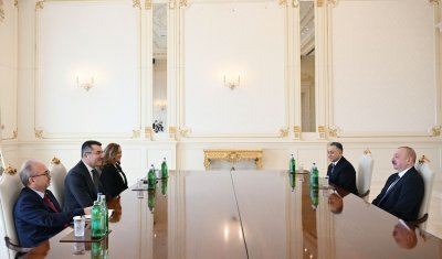 İlham Əliyev Okay Məmişi qəbul etdi - FOTOLAR