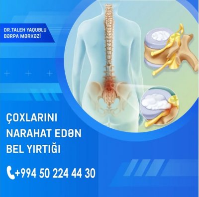 Onurğa sağlamlığının keşiyində duran mütəxəssis – Vertebroloq Dr. Taleh Yaqublu