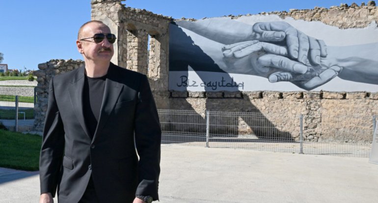 İlham Əliyev Cəbrayılın Horovlu kəndinin birinci mərhələsinin açılışında iştirak edib - FOTO