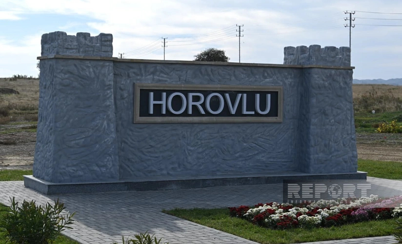 Horovlu kəndi sakinlərini qarşıladı
