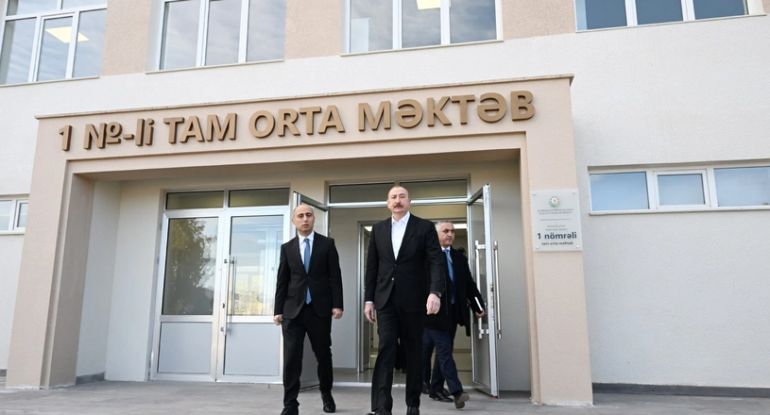 Kərkicahan qəsəbə 1 nömrəli tam orta məktəbin binası istifadəyə verilib