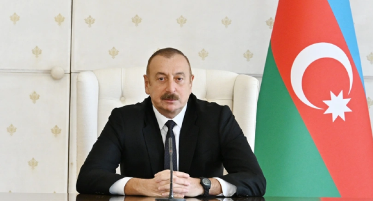 İlham Əliyev açılış mərasimində çıxış edir