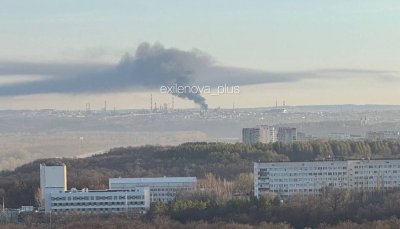 RUSİYA ALOV İÇİNDƏ: Strateji zavod VURULDU, dronlar yaşayış binalarına ÇIRPILDI