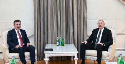 İlham Əliyev Türkiyənin Vitse-prezidentini qəbul edib