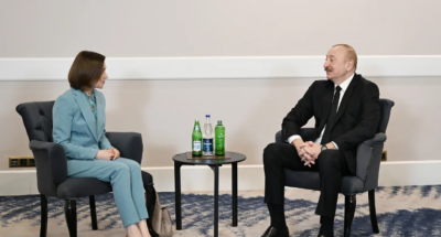 İlham Əliyev Antalyada Moldova Prezidenti ilə görüşüb