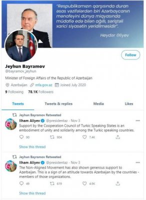 “Twitter” Ceyhun Bayramovun hesabını blokladı, aksiya başladıldı - FOTO