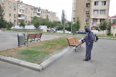 Sabunçu rayonunda elan edilmiş dezinfeksiya həftəsi çərçivəsində qabaqlayıcı tədbirlər həyata keçirilir