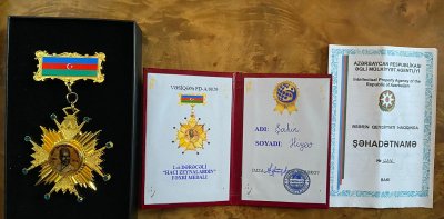 Əbədi Birlik GİB-nin sədri Şahin Əliyev I dərəcəli “Hacı Zeynalabdin Tağıyev” medalı ilə təltif olundu