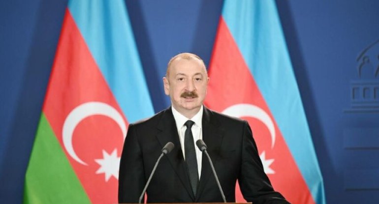 İlham Əliyev sərgi iştirakçılarına müraciət ünvanladı