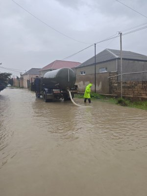 Sabunçuda Yağıntılara Qarşı Operativ Müdaxilə