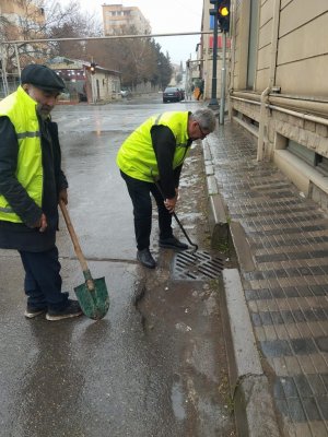 Sabunçuda Yağıntılara Qarşı Operativ Müdaxilə