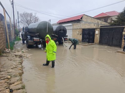 Sabunçuda Yağıntılara Qarşı Operativ Müdaxilə