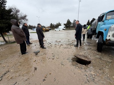 Sabunçuda Yağıntılara Qarşı Operativ Müdaxilə