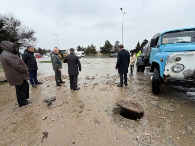 Sabunçuda Yağıntılara Qarşı Operativ Müdaxilə